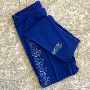 Danskin running tights - fun run - neon - 80s - 90s - made in the USA